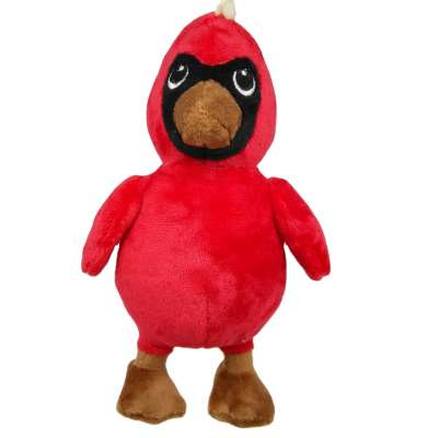 Hot selling durable chew fabric Cardinal with squeaker pet dog toys