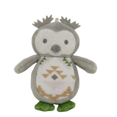 Hot selling durable chew fabric Owl with squeaker pet dog toys