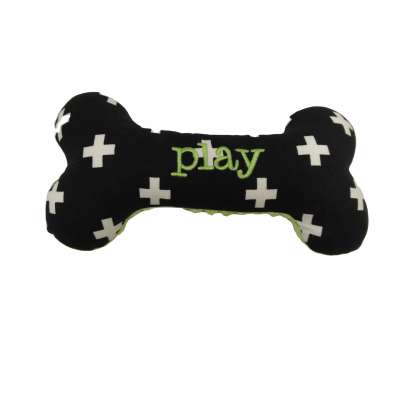 Popular Bone shape fabric chew interactive pet dog toy