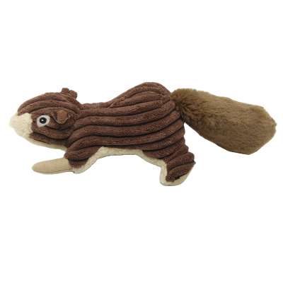 Pet Dog, Cat Products  Cute Squirrel  Stuffed Pet Plush  with Squeaker Toy Best Interactive Toy